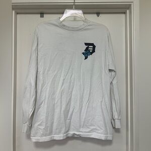 Primitive long sleeve butterfly tshirt - white - size M